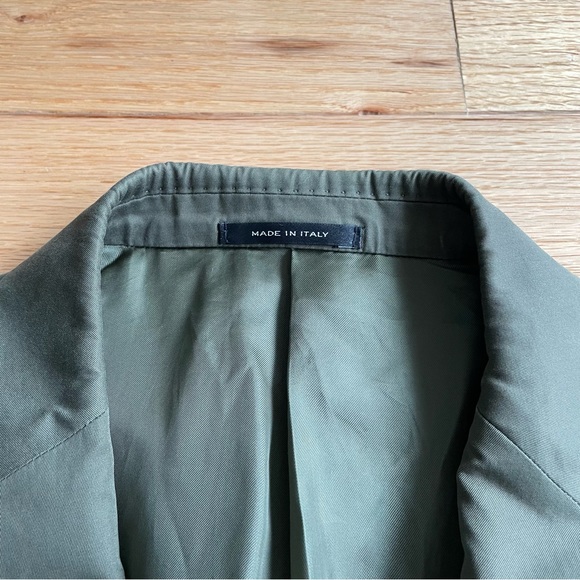 Ralph Lauren Black Label Men's Olive Green Nigel 2 Button Notch Cotton Blazer 40 - Picture 4 of 11